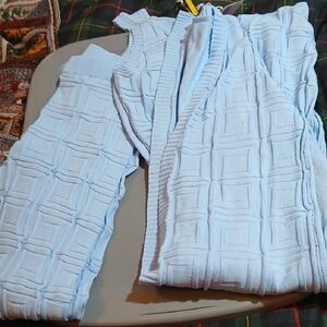 3pc Cozy Blue Sweater Set. Sz. XL